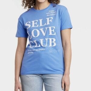 Grayson Threads Blue Self Love Club T-Shirt- NWT